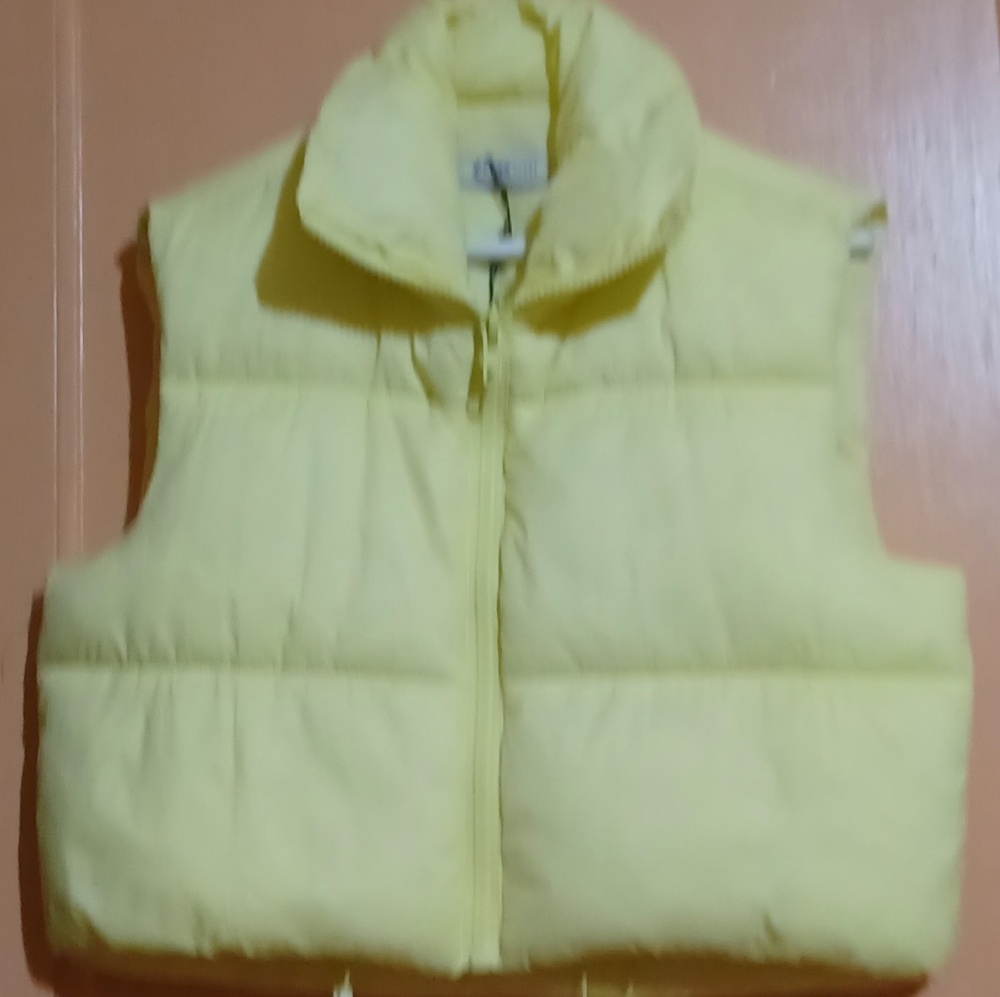 Fuinloth Yellow Puffer Vest